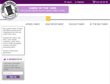 Tablet Screenshot of fashionfabricsclub.com
